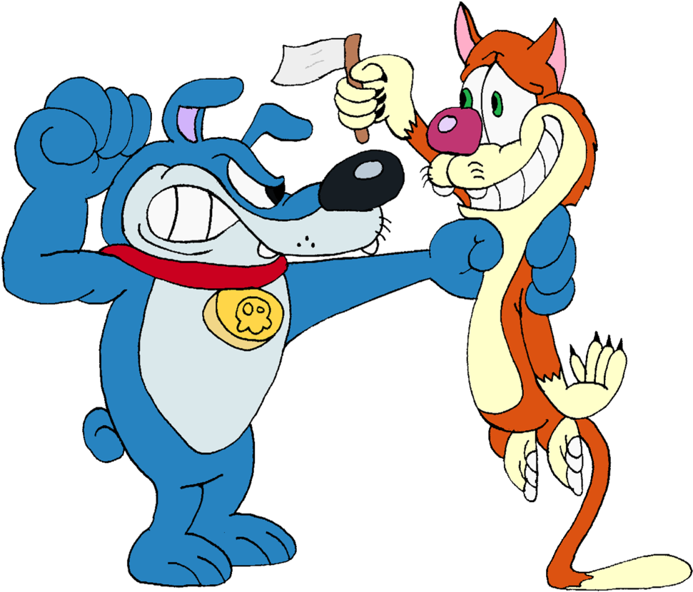 It's That Dog And Cat Again By The Man Of Tomorrow - Cartoon (1024x864)