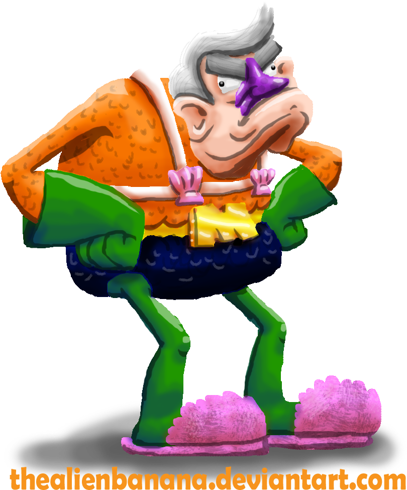Daily 127- Mermaid Man By Thealienbanana - Spongebob Squarepants (850x1004)