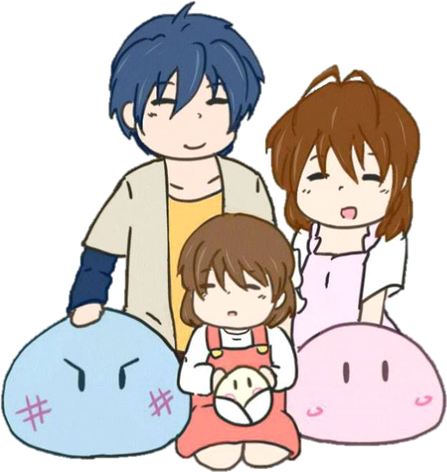 Clannad Family Chibi By Jpizzabunny - Clannad Chibi Png (717x960)