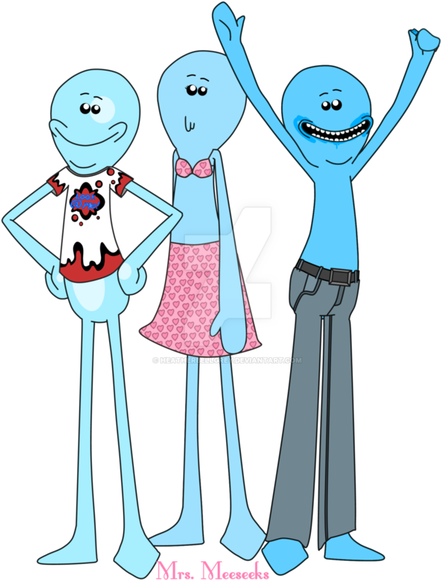 Meeseeks Family By Heatherbellgrey - Cartoon (829x965)