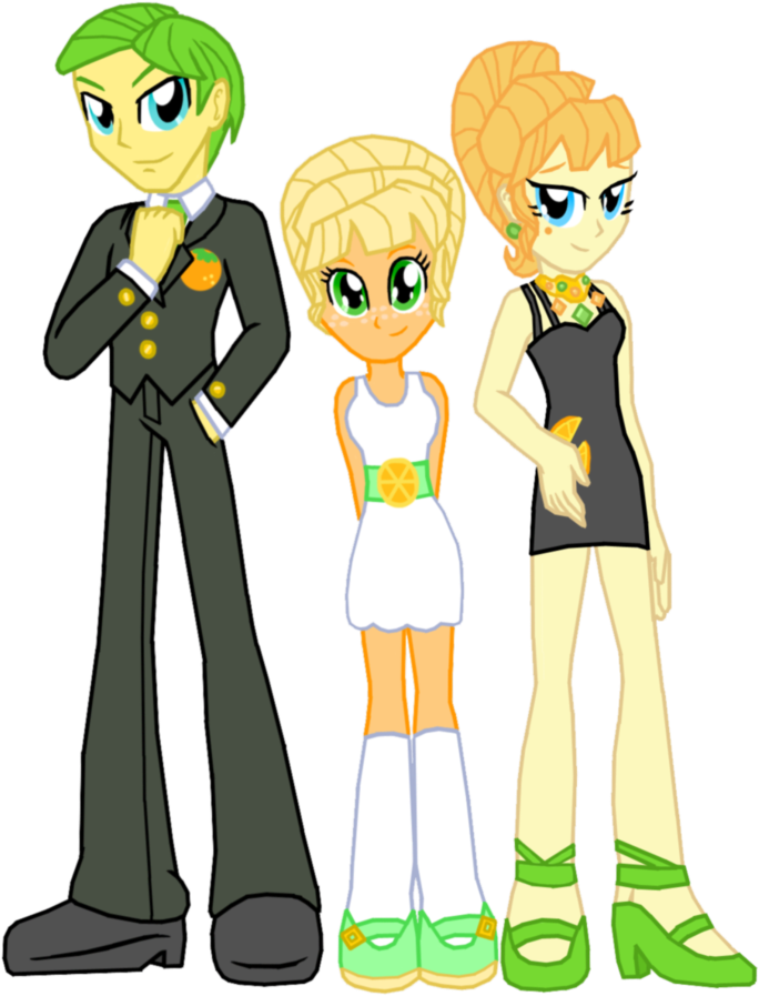 Orange Family And Applejack By Ferrokiva - Applejack (774x1032)
