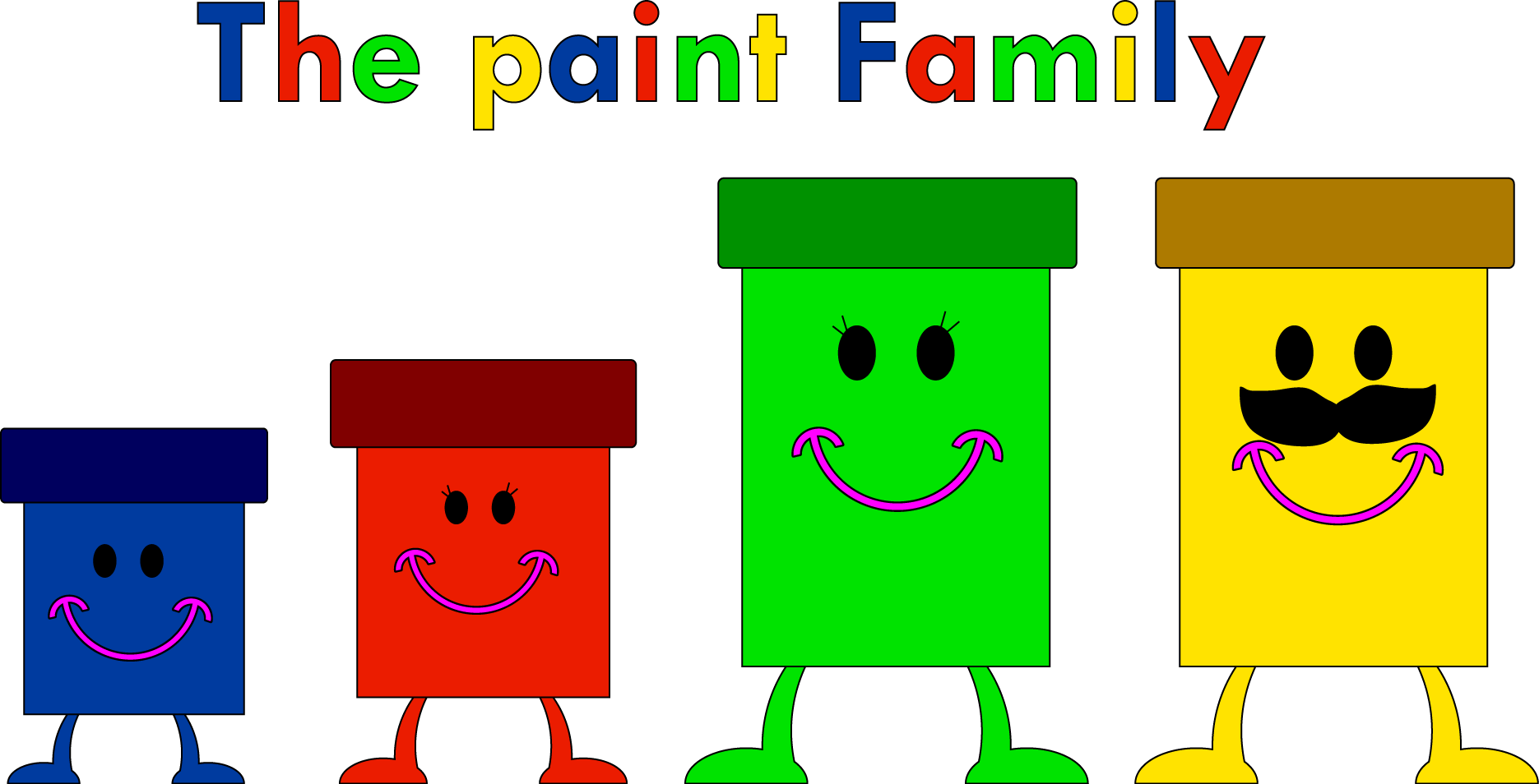 The Paint Family My 4 Ocs - Blue's Clues (1871x954)