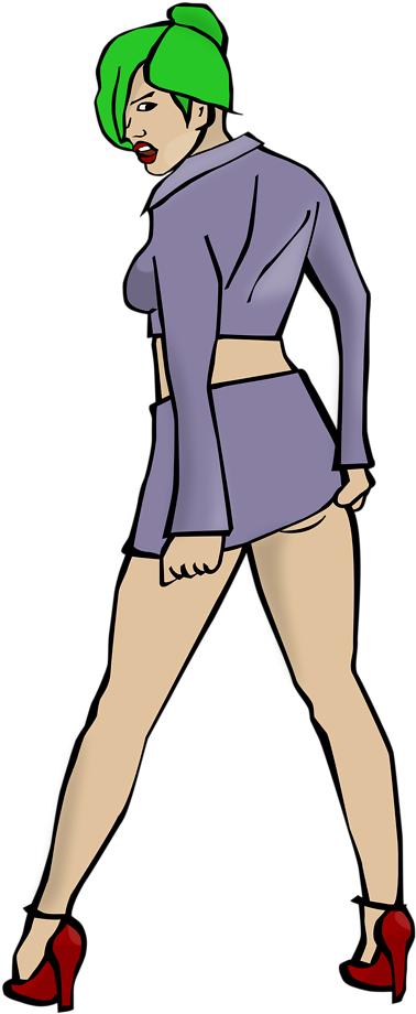 Clip Art Tags - Gambar Cewek Seksi Kartun (2400x2400)
