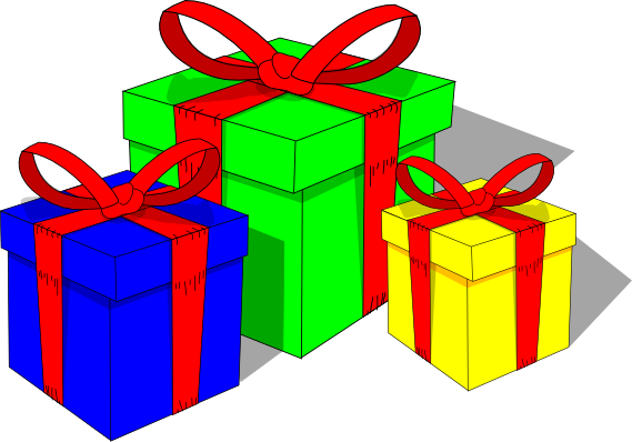Clipart Cadeau Anniversaire - Clipart Cadeau Anniversaire (569x398)