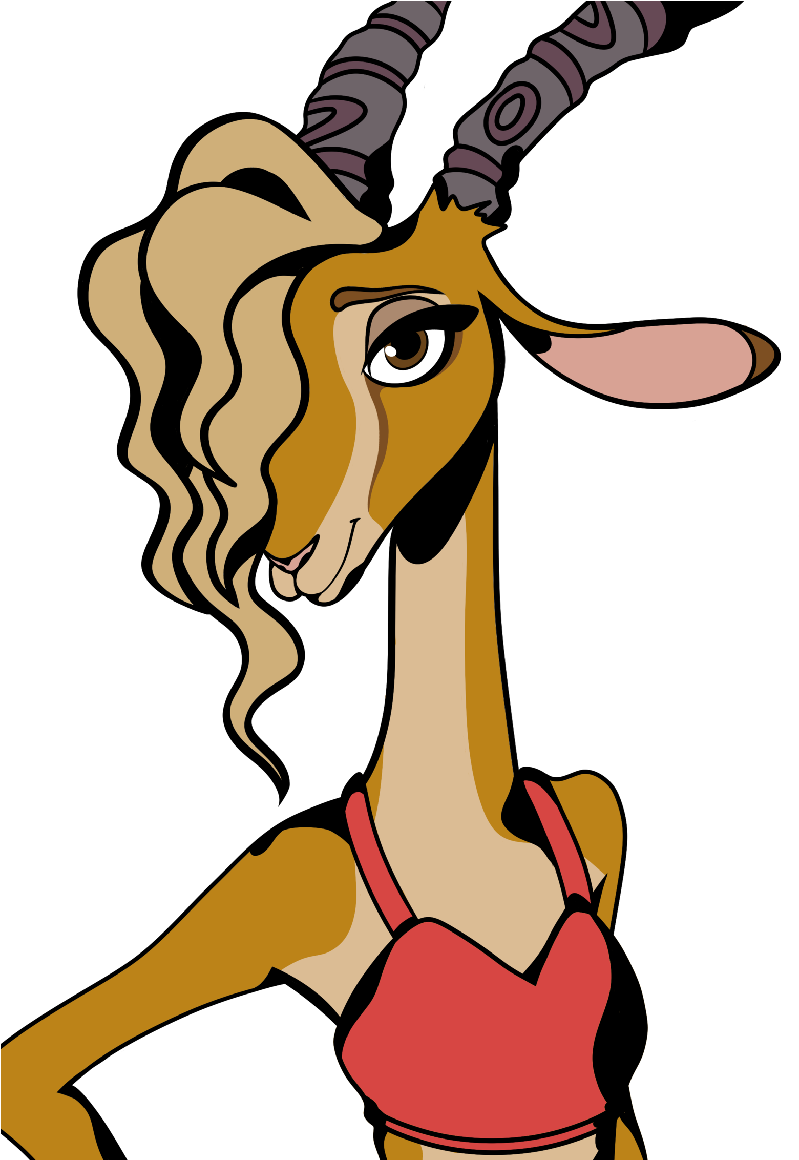 Gazelle By Embercl Zootopia - Zootopia Gazelle Clip Art (1600x2263)