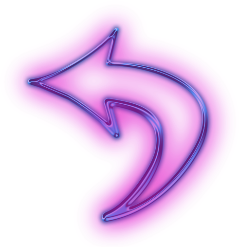 Neon Purple Arrow Clipart - Neon Arrow Sign Png (512x512)