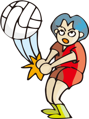 Beak Human Behavior Cartoon Clip Art - صور كرتون عن كرة الطائرة (500x500)