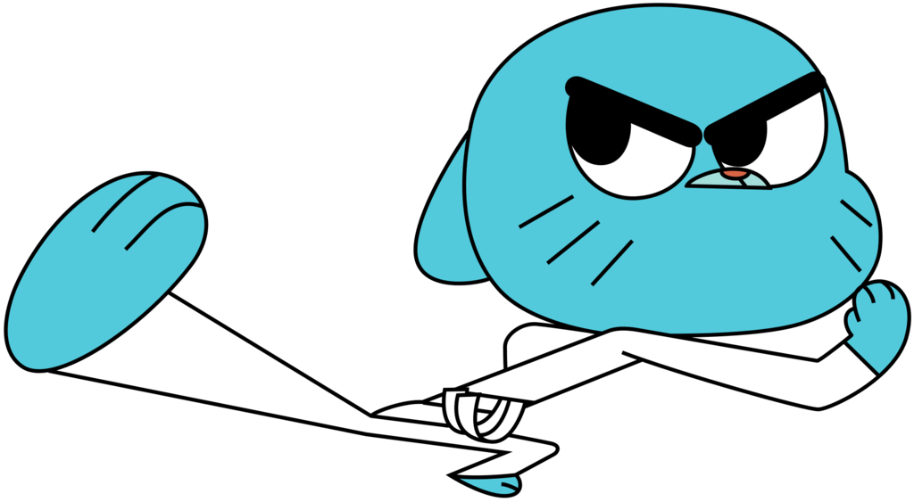 Gumball Karate Kick By Bornreprehensible On Clipart - Amazing World Of Gumball Karate (1024x563)