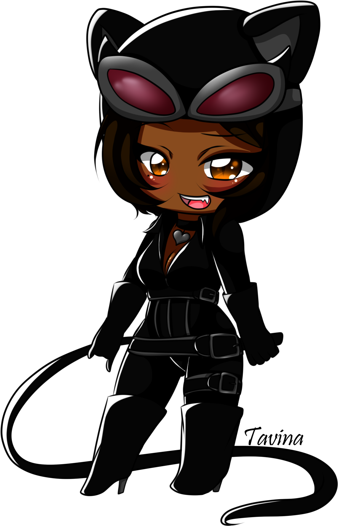Catwoman Clipart Superhero Villain - Catwoman Cartoon Drawing (2000x2000)