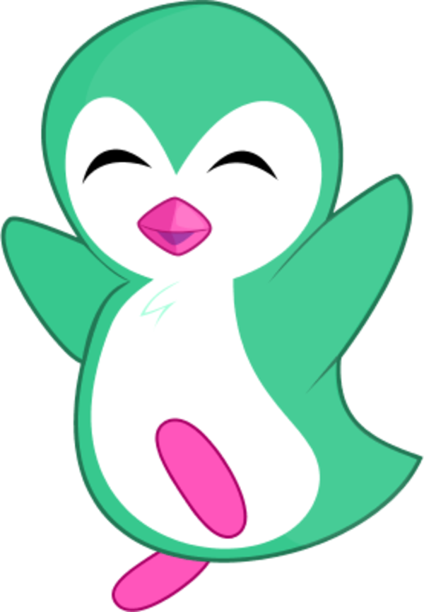 Jumping Baby Penguin Vector Clip Art Xqheep Clipart - Pinguino Png (600x866)