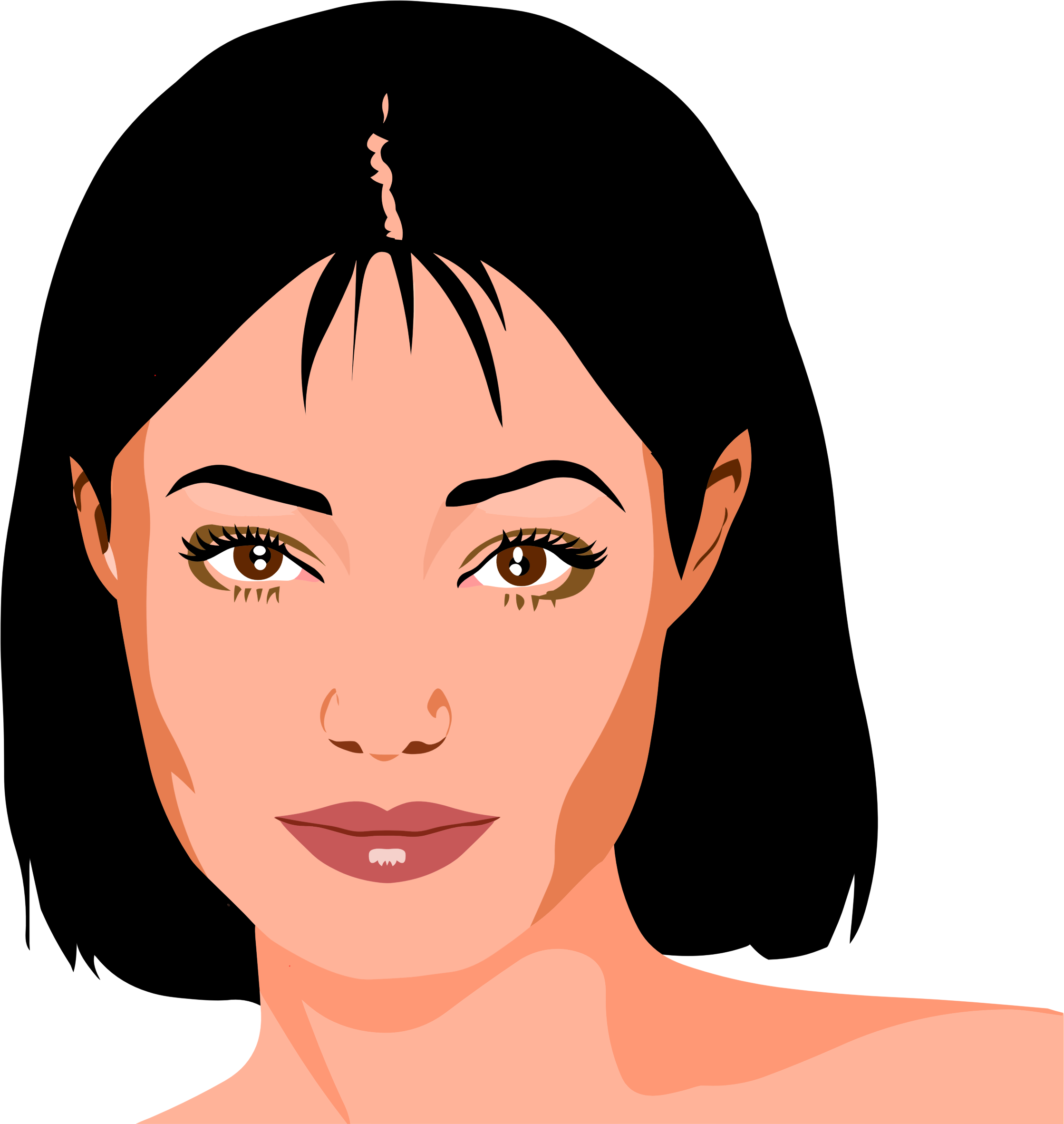 Beautiful Clipart - Beautiful Woman Png Clipart (2238x2363)