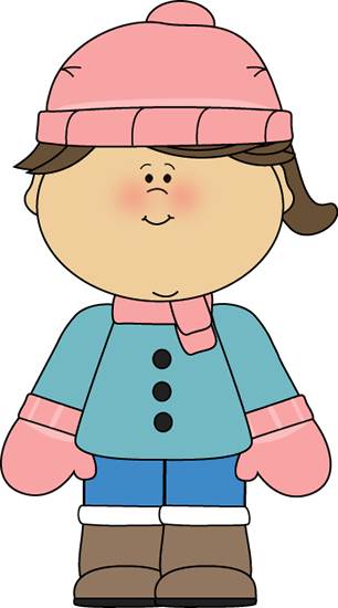Girls Clip Art - Dress Warm Clip Art (306x550)