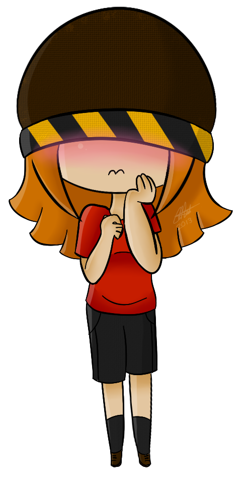 Chibi Girl [commission] By Sketchcee On Clipart Library - Shy Girl Chibi (500x970)