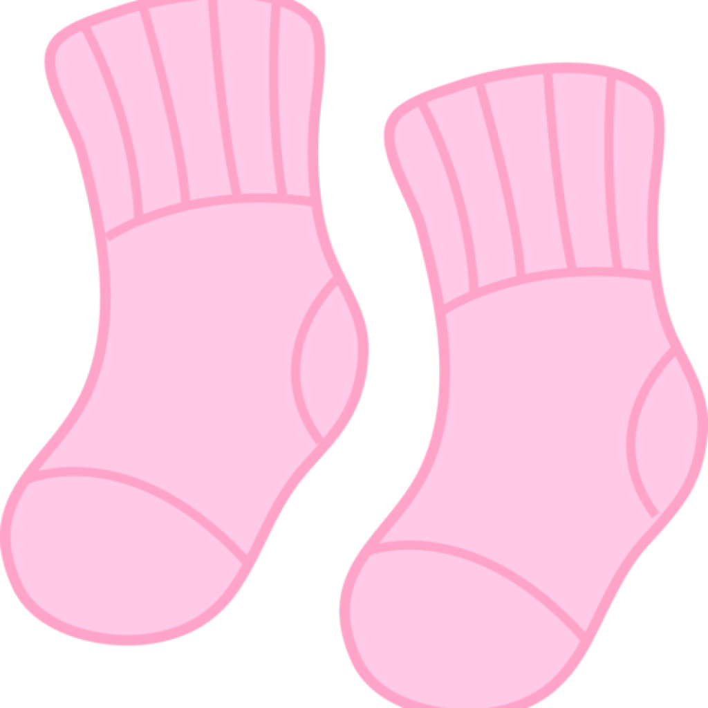 Baby Girl Clipart Free Ba Girl Pink Socks Free Clip - Baby Socks Clipart (1024x1024)