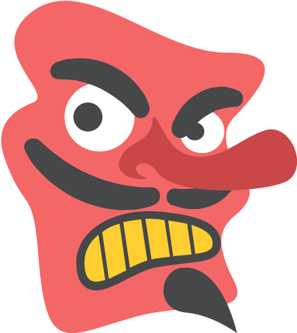 Japanese Goblin Emoji - Japanese Goblin Emoji (512x512)