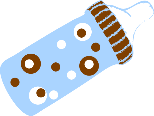 Cartoon Baby Bottle - Baby Bottle Clip Art (600x450)
