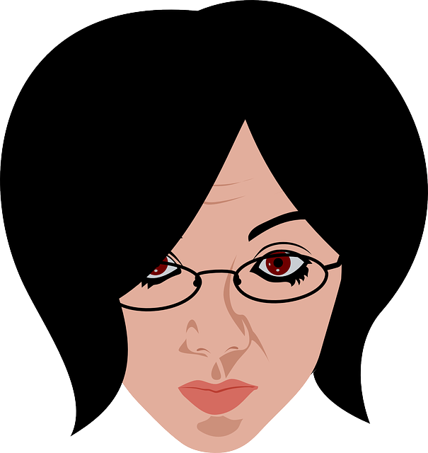 Woman Wearing Glasses Clip Art At Clker - Clipart Of Women Wearing Glasses (710x750)