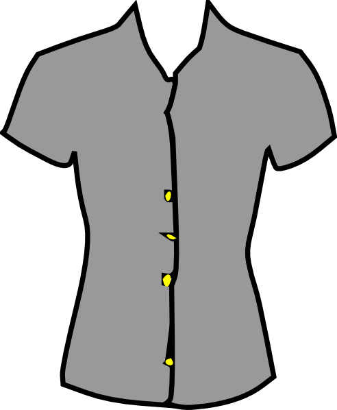 Clothing Clip Art - Clipart Blouses (492x598)
