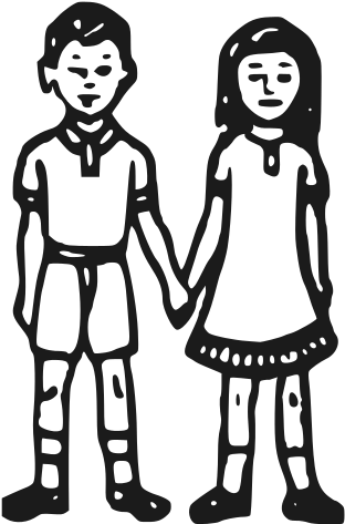 Indian Election Symbol Boy And Girl - Course (355x476)