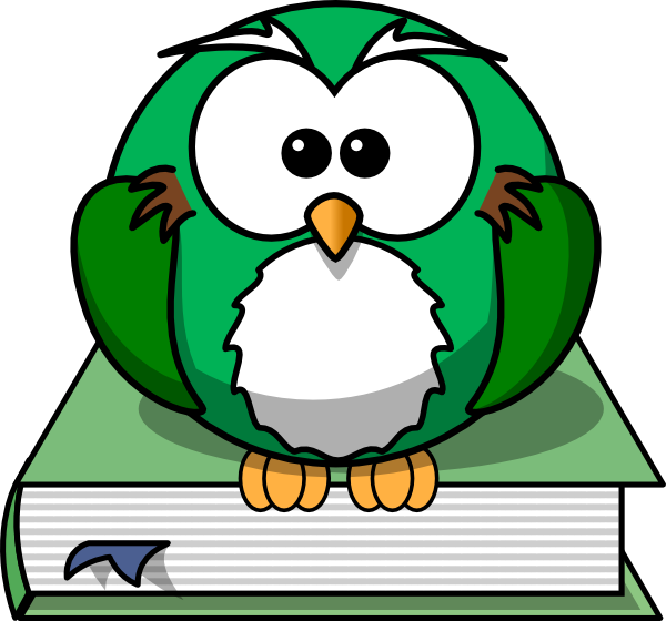 Reading - Owl Is On The Book (600x560)