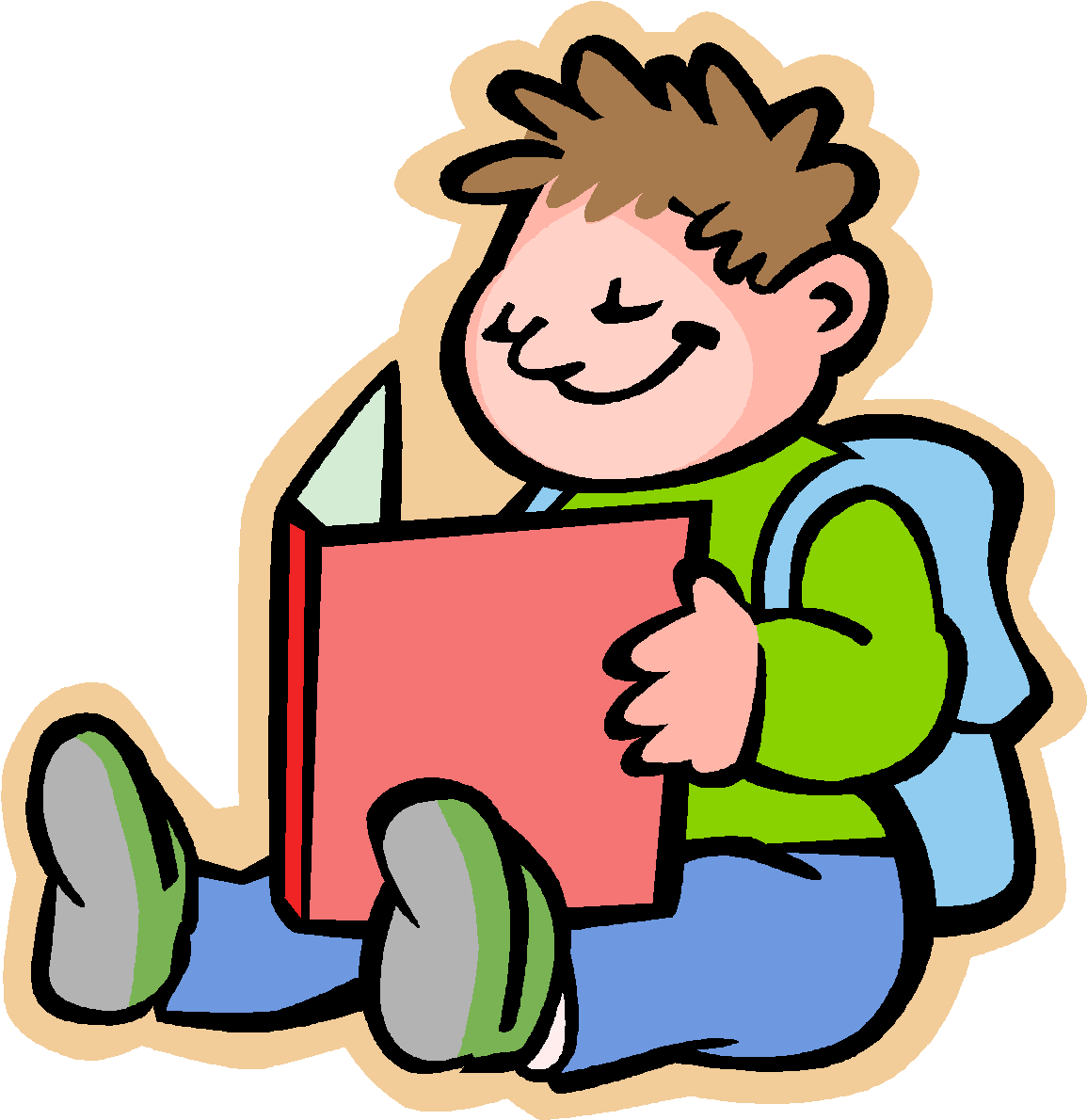 Independent Reading Clipart 56065 Zsource - Story Clipart (1233x1280)