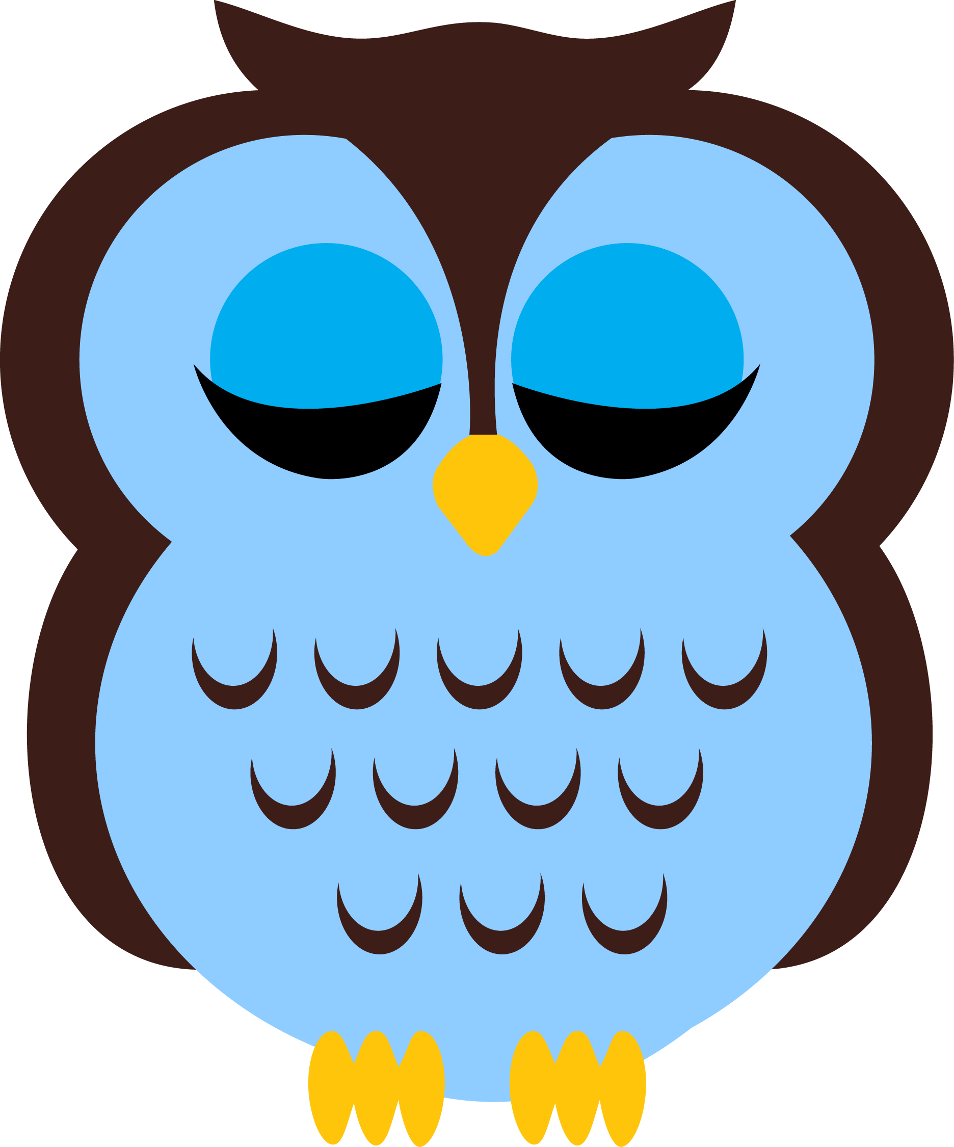 Photo By @daniellemoraesfalcao - Desenhos De Corujas Azul Png (1872x2251)