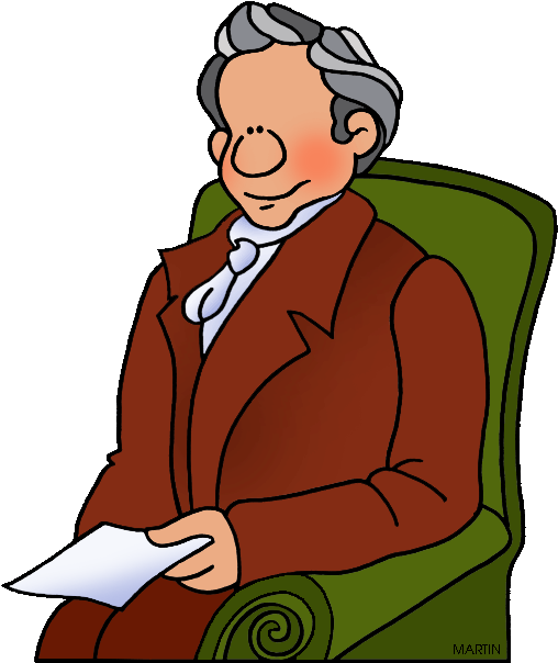 Famous People From Connecticut - Noah Webster Clipart (542x648)