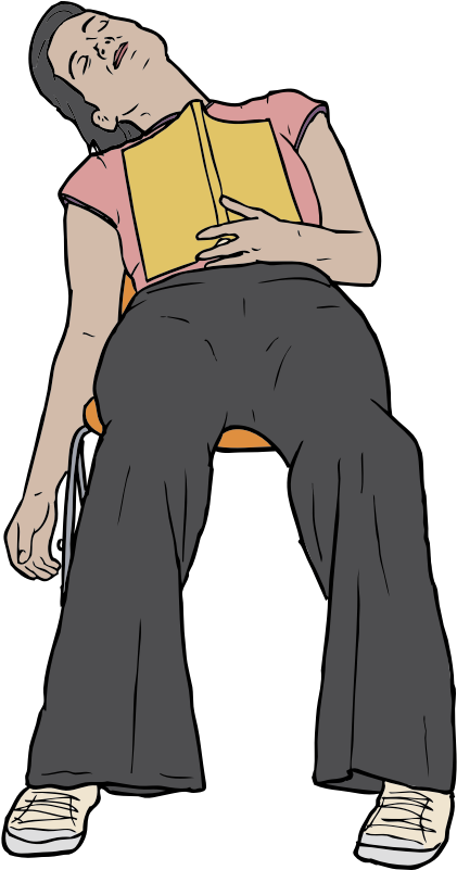 Clipart - Sleeping Reader - Sleeping Person Png (800x800)