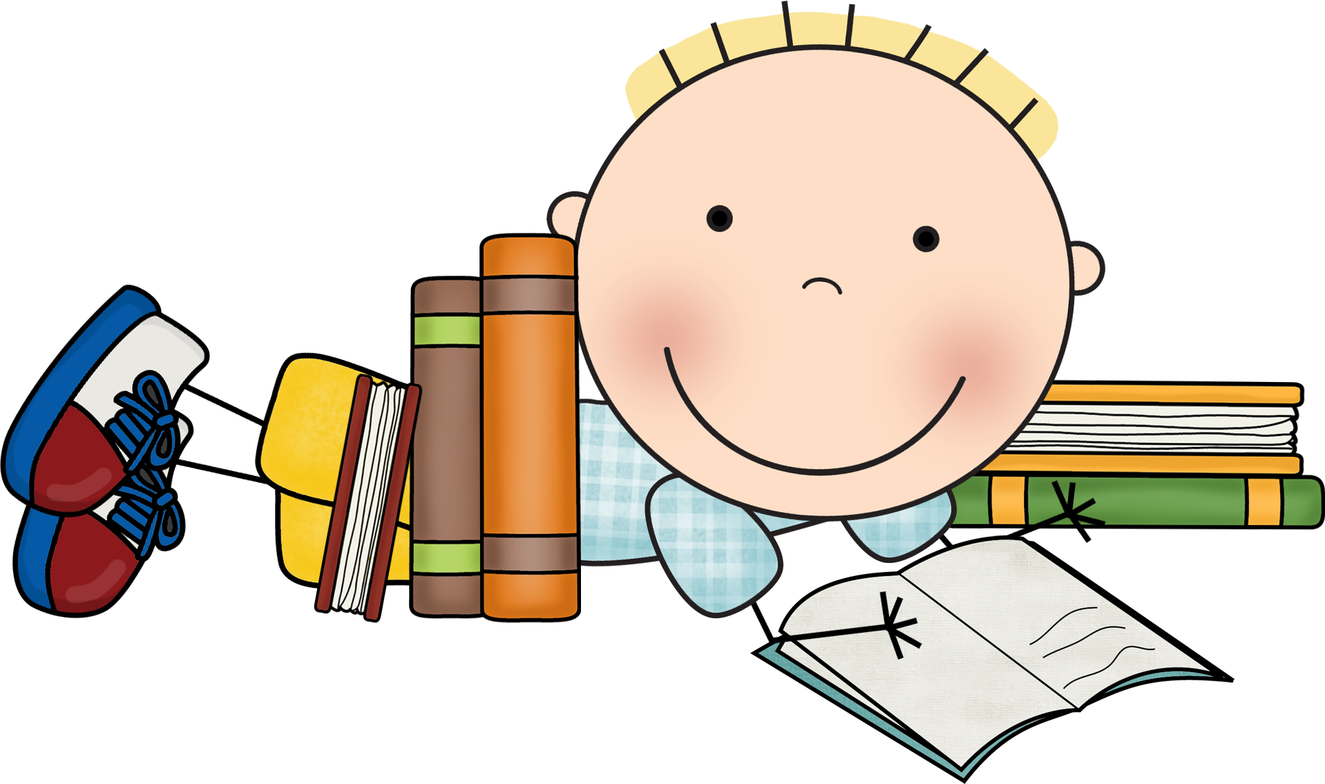 Reading Tommy 2 - Scrappin Doodles Clip Art (1918x1135)
