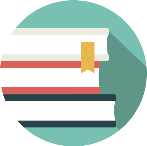 Around The Library - Books Circle Icon Png (513x512)