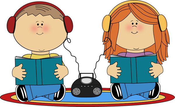 Computer Kids Headphones Science Kids - Clip Art Listening Center (600x367)