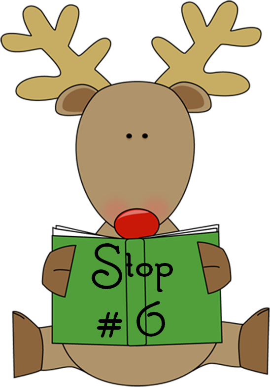 At Each Blog Stop, You Will Be Gathering Reading Gifts - Christmas Book Clipart (548x783)