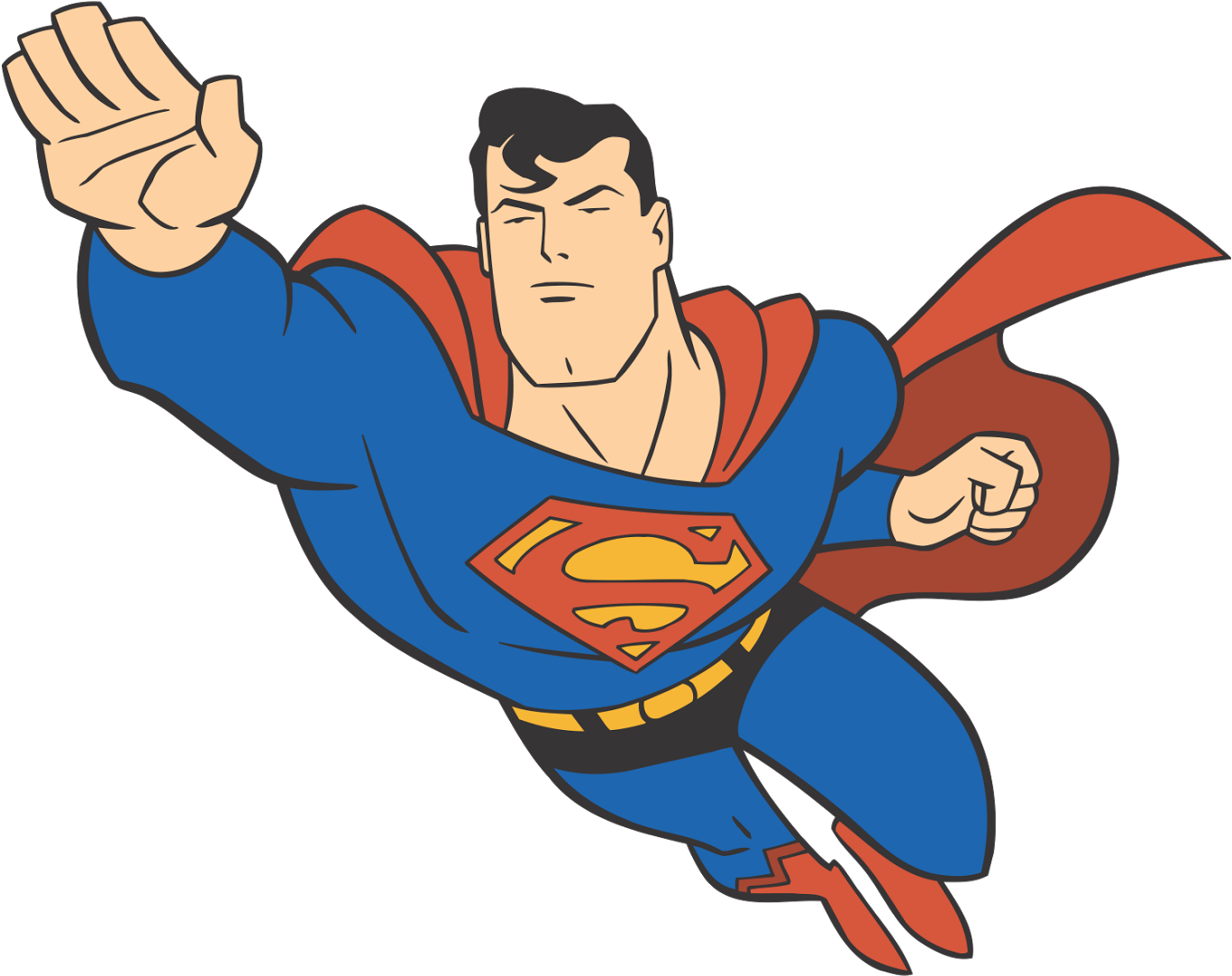 Clark Kent Cartoon Superhero Superman Logo - Superman Clipart (1600x1136)
