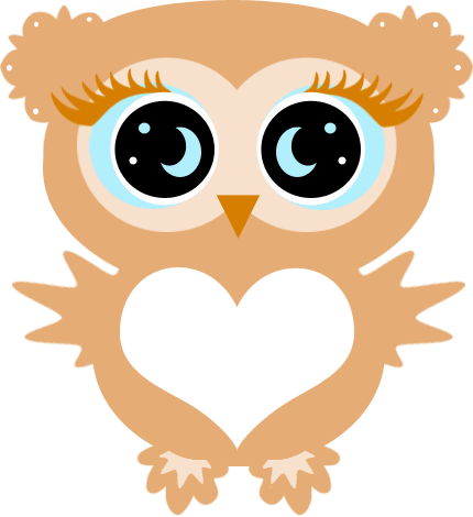 Fancy Lash Owls - Teal Owl Clipart (430x470)