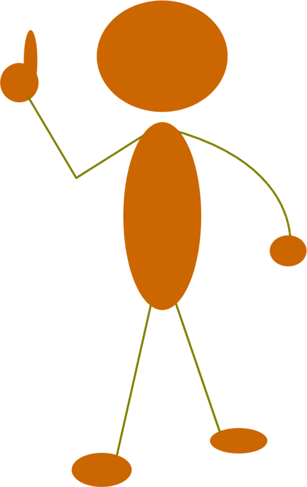 Swearing Blue Man - Clip Art Head (600x951)