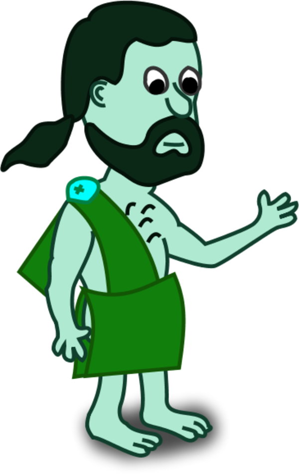 Man Waving Hand - Toga Clip Art (600x950)