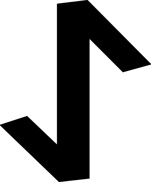 Free Vector Old Turkic Letter A Clip Art - Clip Art (492x593)