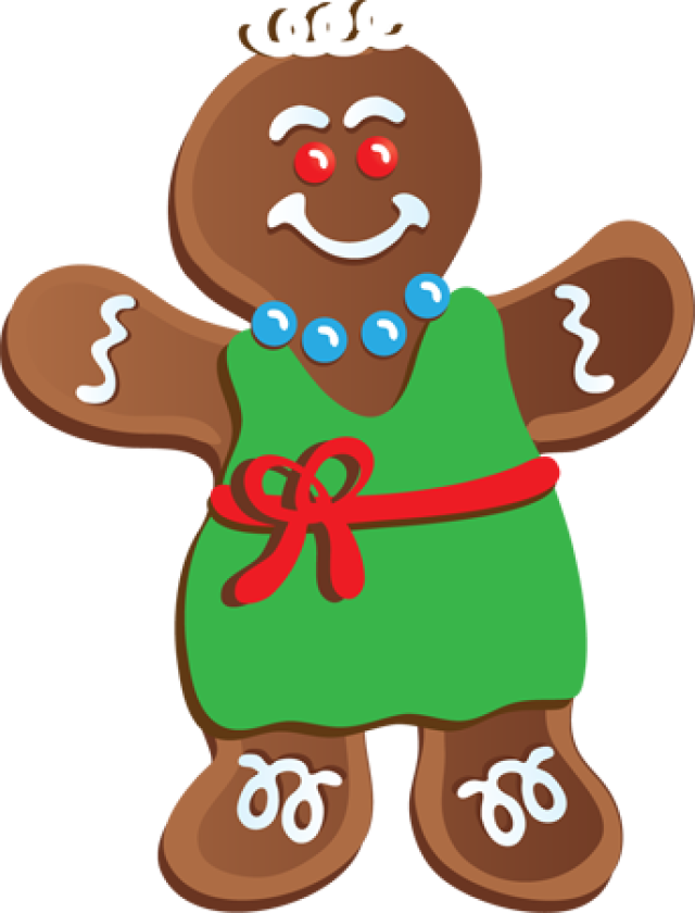 Clip Art Gingerbread Girl (640x840)