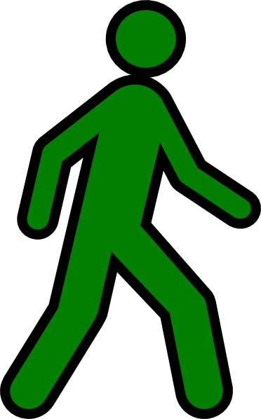 Man Walking Cliparts - Clipart Walking Person (372x598)