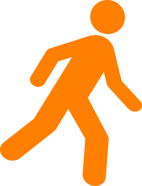 Walking-man - Man Walking Icon Vector (456x595)