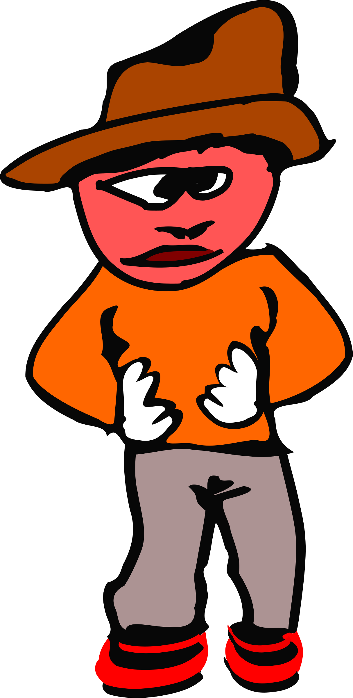 Free Angry Man With Hat - Free Angry Man With Hat (1215x2400)