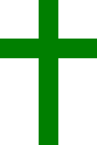 3d People Man, Person - Cross Clipart Green (396x593)