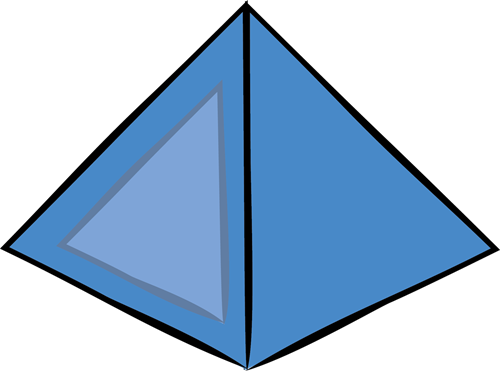 Pyramid Clipart 3d Shape - Pyramid Clipart (640x480)