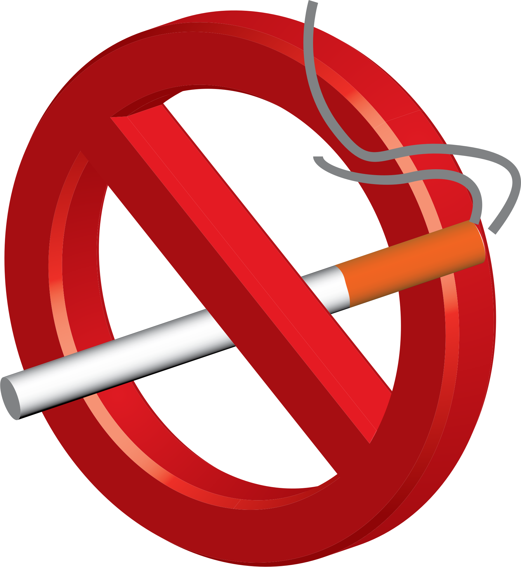 Smoking Clipart No Smoking - No Smoking Sign 3d (1784x1943)