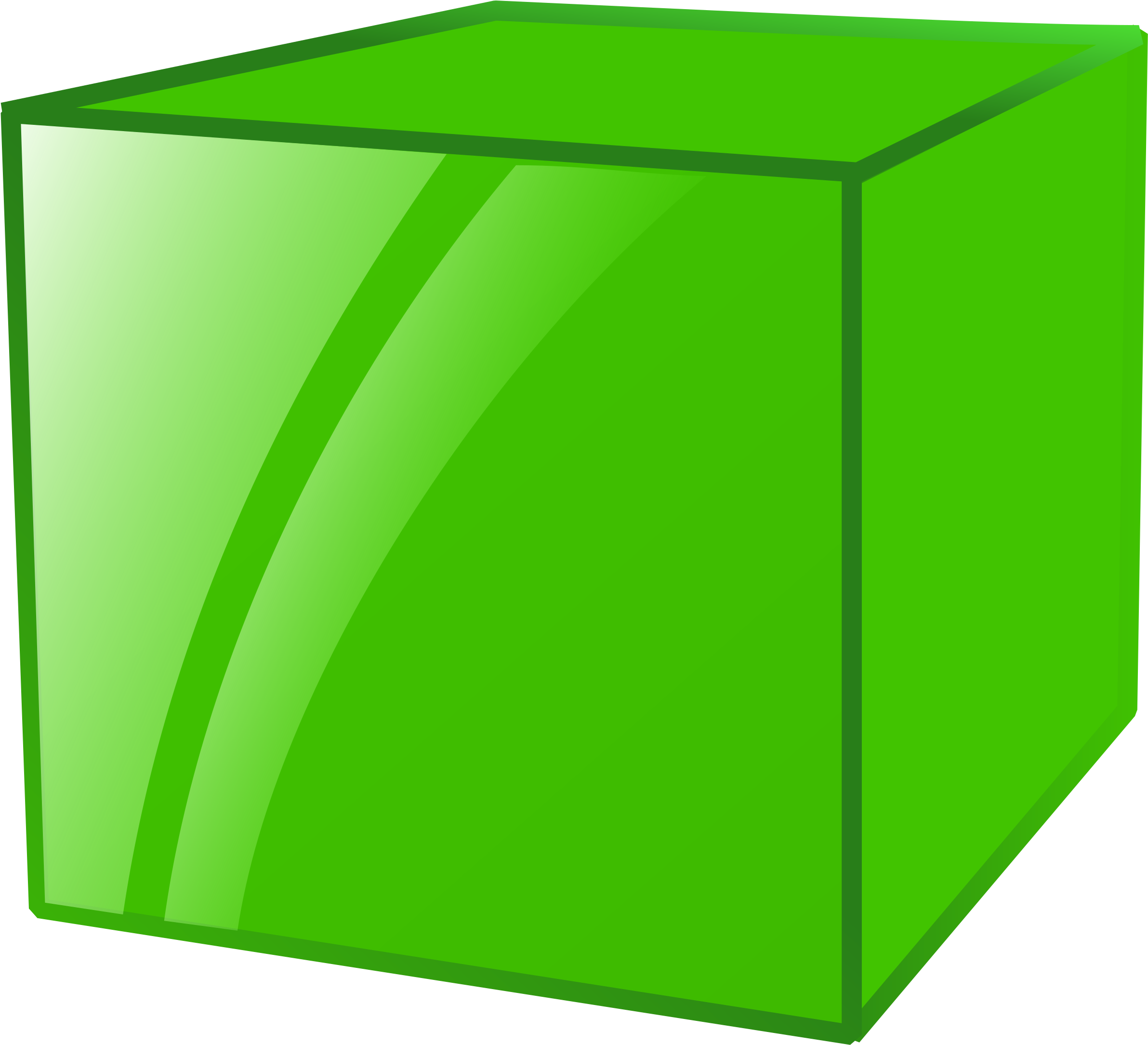 Куб. Куб мультяшный. Зеленый куб. Зеленый прозрачный кубик.
