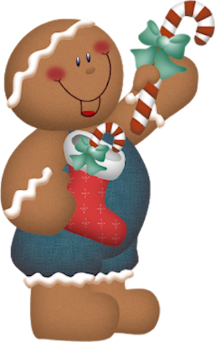 Country Clipart Gingerbread Man - Christmas Gingerbread Man Clipart (309x492)