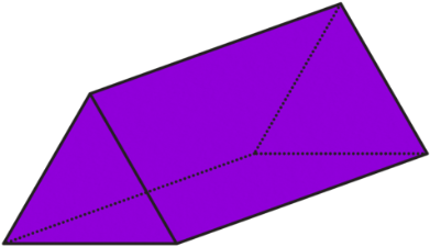 Triangle Clipart 3d Shapes - 3d Shapes Triangular Prism (420x420)