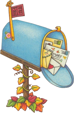 Watercolor Drawing - Cute Mailbox Clipart (300x455)