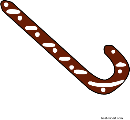 Gingerbread Candycane, Free Clip Art - Gingerbread (450x450)