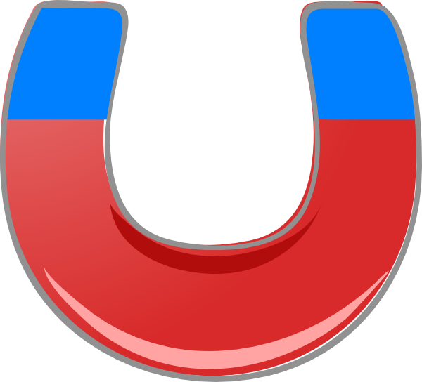 Clipart 3d Horseshoe Magnet Attracting - Horseshoe Magnet Clip Art (794x720)